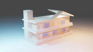 Przekrój nowoczesnego domu modułowego, ukazujący prefabrykowane sekcje i warstwy izolacji, podkreślające efektywność energetyczną.