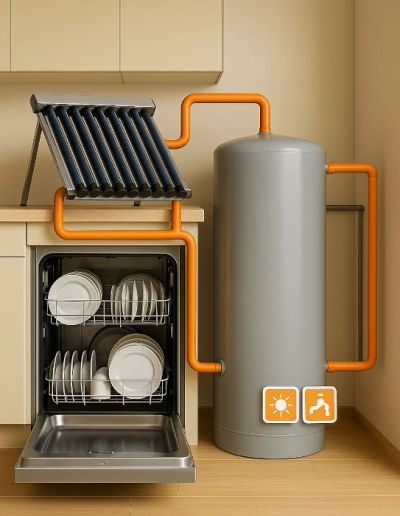 Podłączenie AGD do ciepłej wody z zasobnika